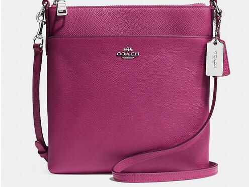 Coach Zip In Logo Small Fuchsia Crossbody Bags CFQ Coach Zip In Logo Small Fuchsia Crossbody Bags CFQ